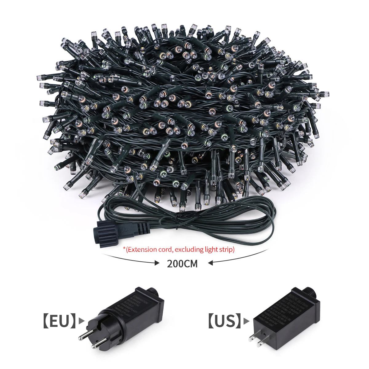 Luzes LED 100 lâmpadas decoração Pisca Piscas 600 leds Decoração Natal 600 Metro