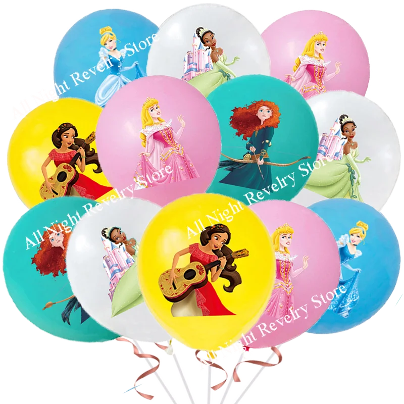 Bela Branca de Neve Cinderela Disney Princesa Balões de Látex Decoração