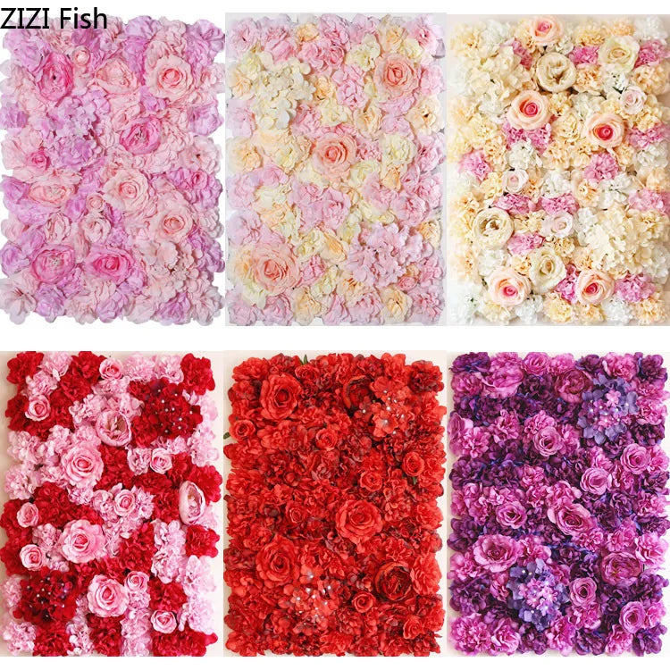 Painéis De Parede Flor Artificial Flor De Hortênsia Rosa