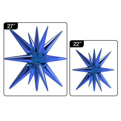 Kit 5 Balão Estrela 14 Pontas Grande 22 Polegadas 67cm. Balão Estrela