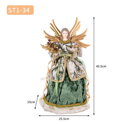 Anjo Enfeite Decoração De luxo Arvore de Natal 42 cm Arvore de Natal