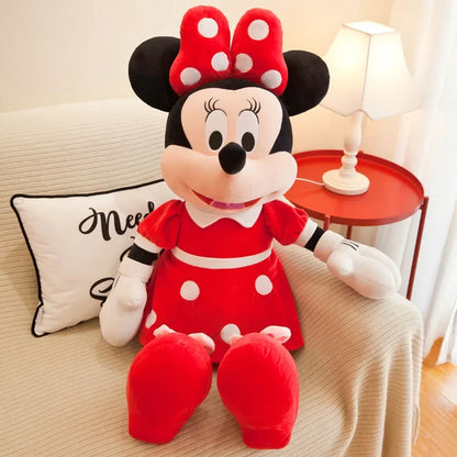 Boneco Mickey Short (Vermelho) Bonecas Pelúcia Minnie Vermelha  Mickey Tamanho 50cm