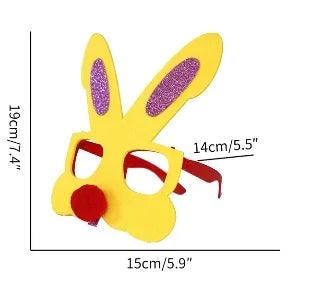 Óculos de orelha de coelho óculos engraçados para festa de Páscoa óculos fofos