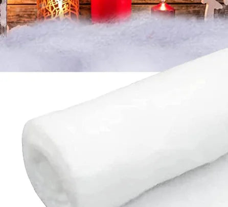 Tapete de neve artificial para decoração de Natal - 80 cm x 240 cm