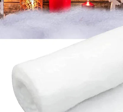 Tapete de neve artificial para decoração de Natal - 80 cm x 240 cm