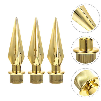 Topo de mastro decorativo 3 peças de cabeça de mastro de bandeiras ao ar livre mastro