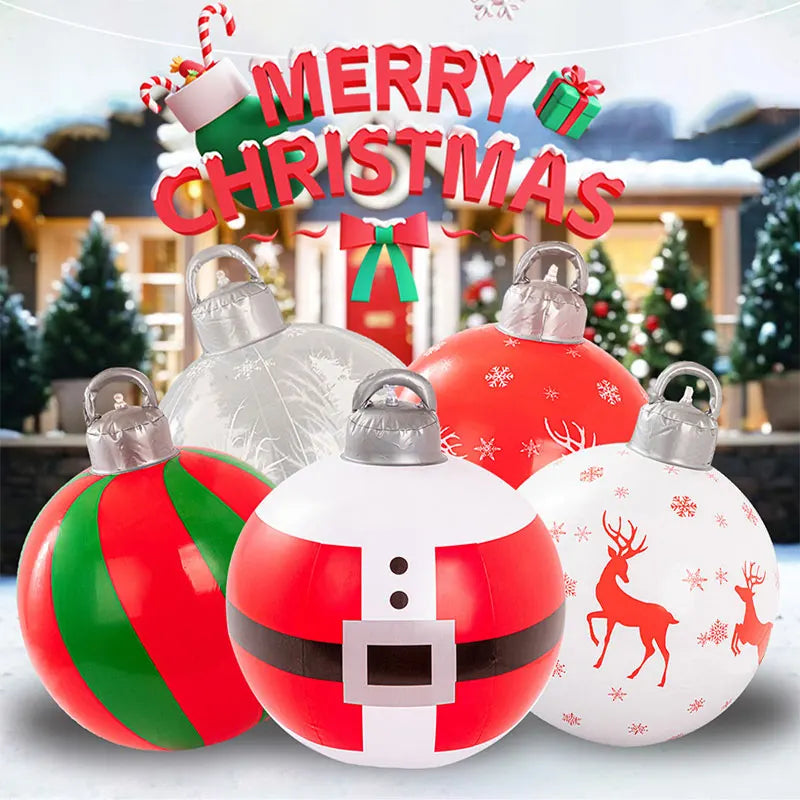 Bola de Natal Inflável, Inflável para Exterior, Bolas Infláveis Decoradas, Decoração e Infláveis