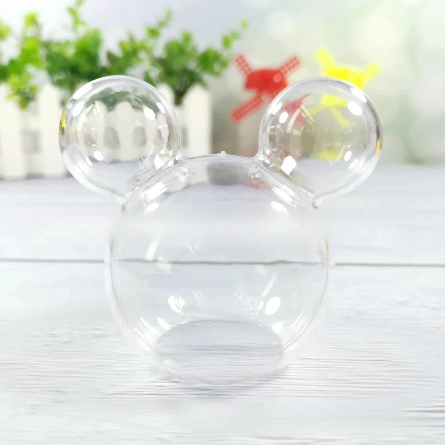 Caixa de Doces 24 peças de plástico Mickey Head Mouse caixa doces caixa  (24 peças rosa)