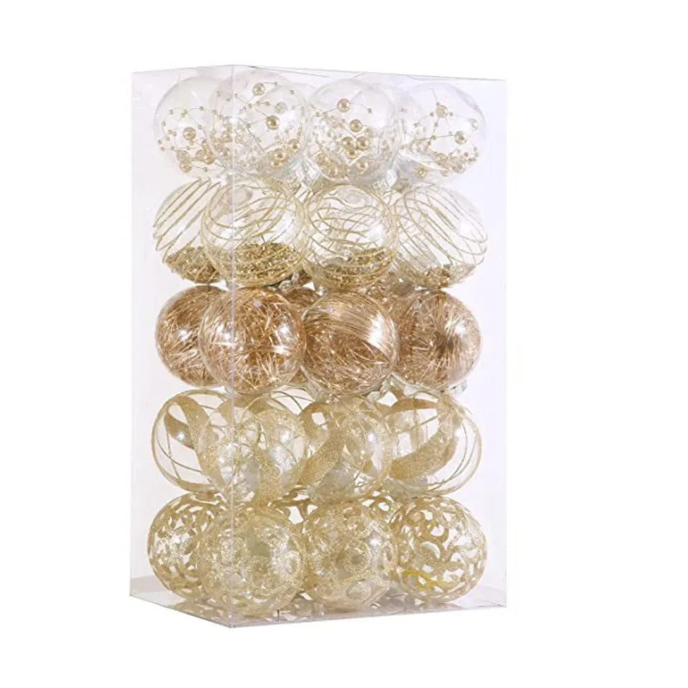 Bola de Natal para Pendurar, Conjunto de 30 Bolas Decorativas de 31cm*12.2 Pol. Natal