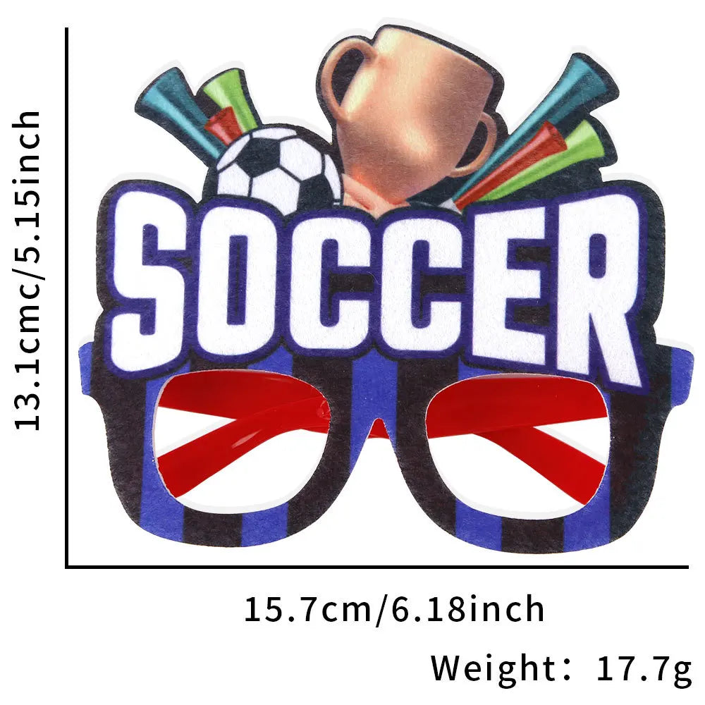 Óculos Copa do Mundo 1 peça óculos lembrancinhas de festa de futebol decorações óculos