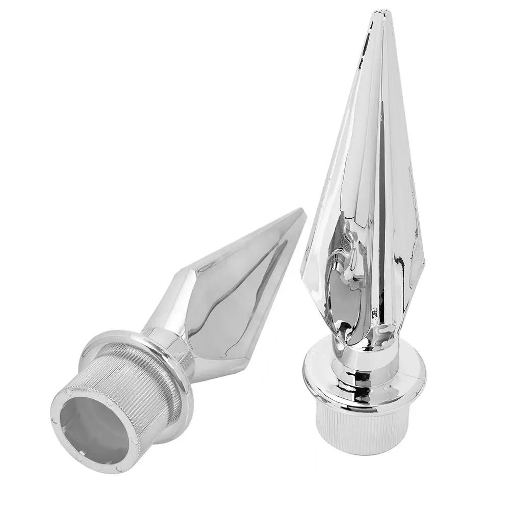 Topo de mastro decorativo 2 peças de enfeites de cabeça, enfeites de bola, lanças, plástico