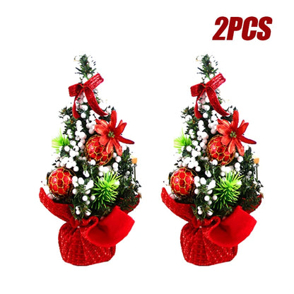 Mini Árvores de Natal 3 Peças Árvore de Natal de Mesa 20cm Decoração de Árvore de Natal