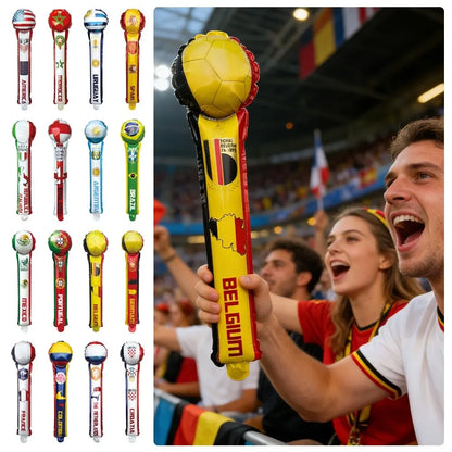 Balões Bastões Reutilizáveis Alumínio Copa do Mundo 50 Unidades