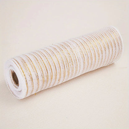 Decoração  malha 25,4 cm x 9 metros cada rolo, conjunto Robbin de malha metálica