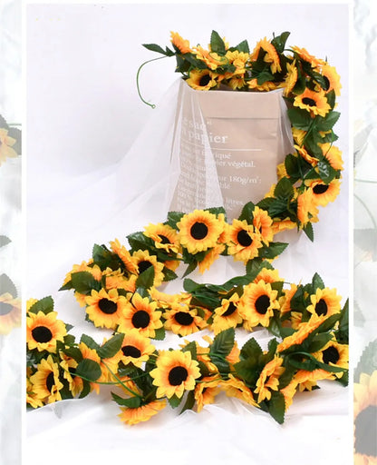 Festa Junina girassol artificial de 1 peças, flores de girassol de látex com toque real falso