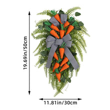 Carregar imagem no visualizador da galeria, Guirlanda de Páscoa, rabanete, coelho, decoração, guirlanda de rabanete
