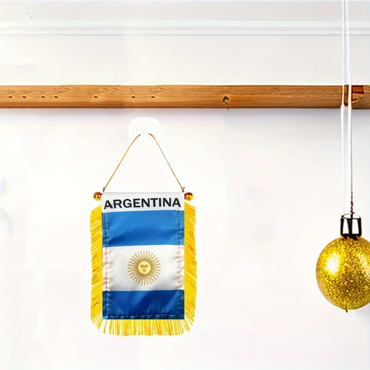 Flamula Bandeira da Argentina Copa do Mundo Mini bandeira da Argentina 6 polegadas