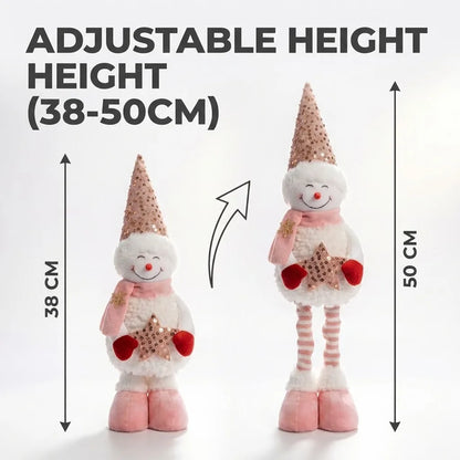 Boneco de Natal Genérica Estatueta Decoração de Natal Retrátil Novidade Esticável