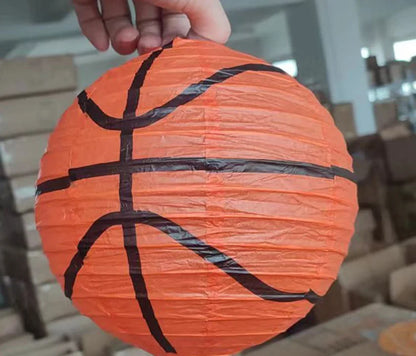 Bola basquete futebol esporte Lote 5 peças diâmetro 8 polegada 20cm papel decorativo