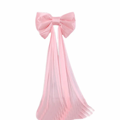 Laços grandes de banco de casamento caudas longas 50 x 38 cm, decorações corredor
