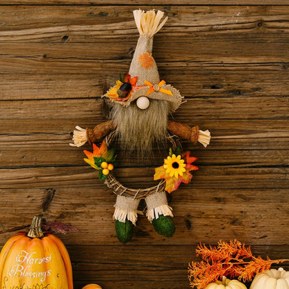 Pingente teto espantalho festa junina , Festa ação graças, chapéu estopa, enfeite guirlanda