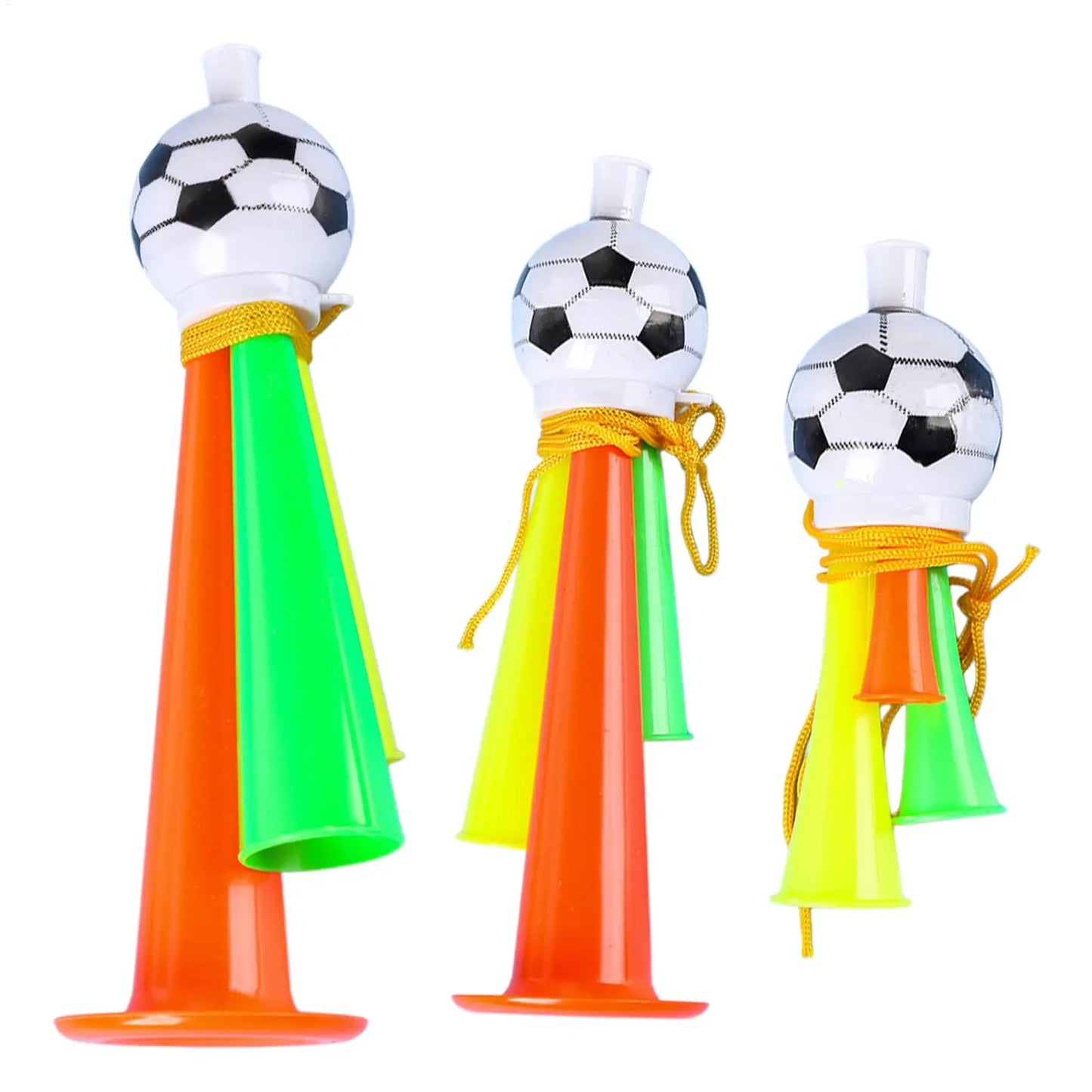 Vuvuzela Copa do Mundo Buzina de futebol Vuvuzela, conjunto de 3 buzinas ar comprimido