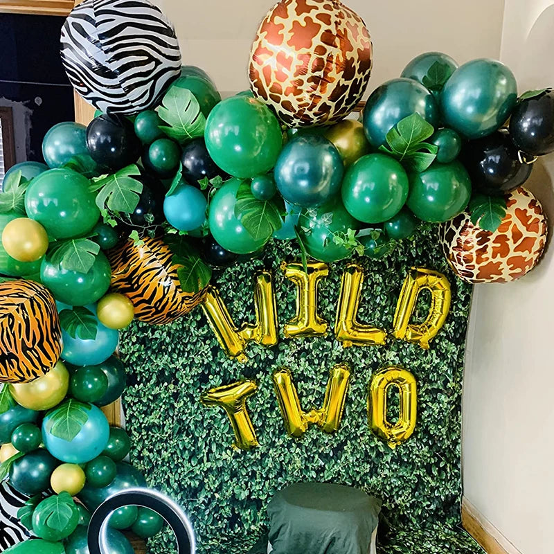 Kit de arco de guirlanda de balões Safari, 147 peças, verde sálvia, café, marrom e areia