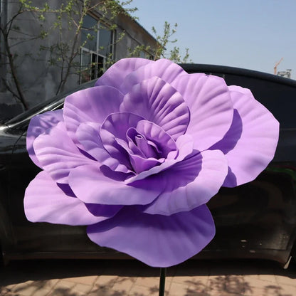 Simulação Peônia Flor , Foto Adereços Janela Exibição Artificial e Gigante 50cm Flores