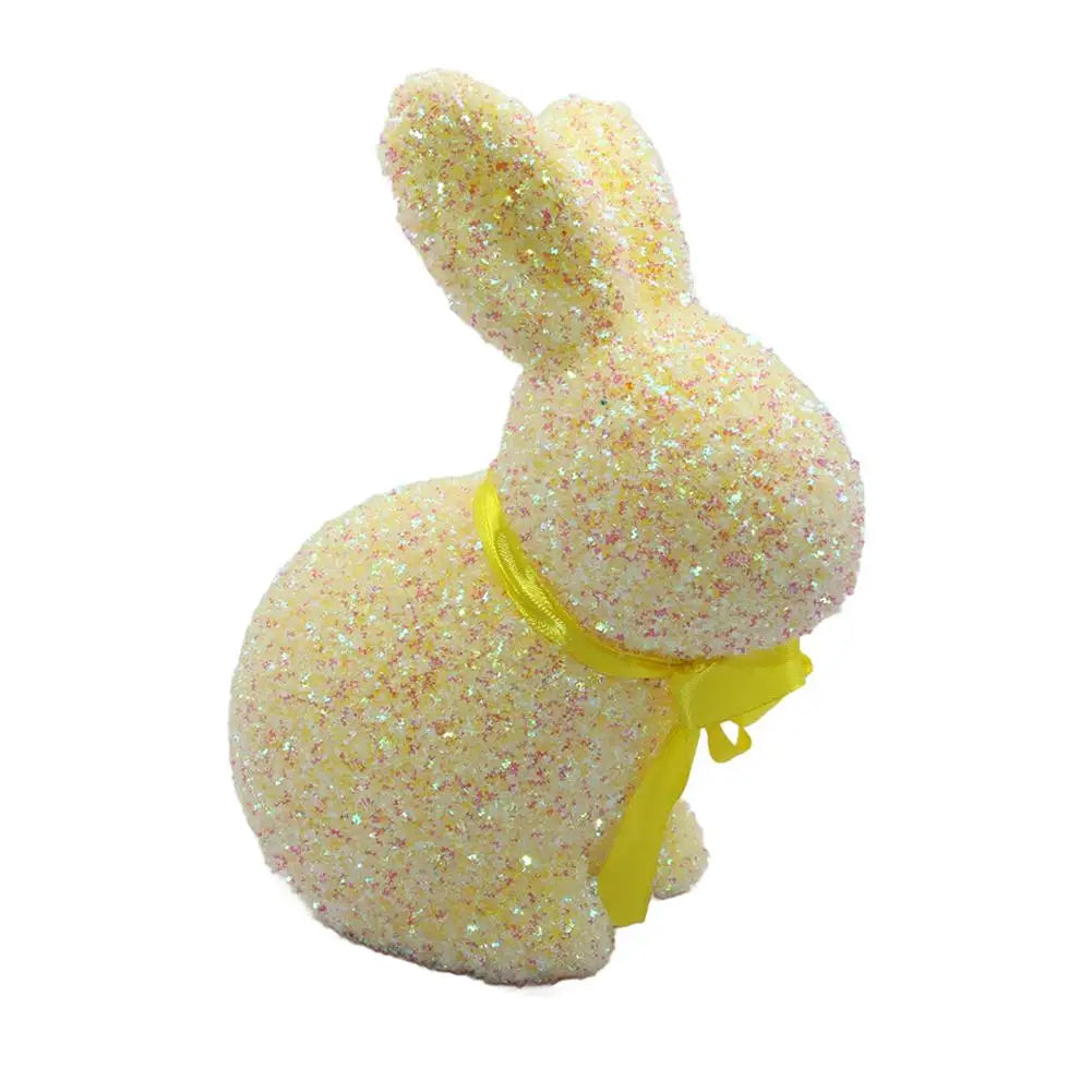 Figurinha Colorida de Coelho de Páscoa, Ornamento de Coelho Páscoa Feito à Mão Páscoa