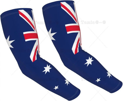 Mangas refrescantes com a bandeira da Brasil, proteção solar, homens e mulheres, ideais