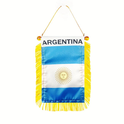 Flamula Bandeira da Argentina Copa do Mundo Mini bandeira da Argentina 6 polegadas