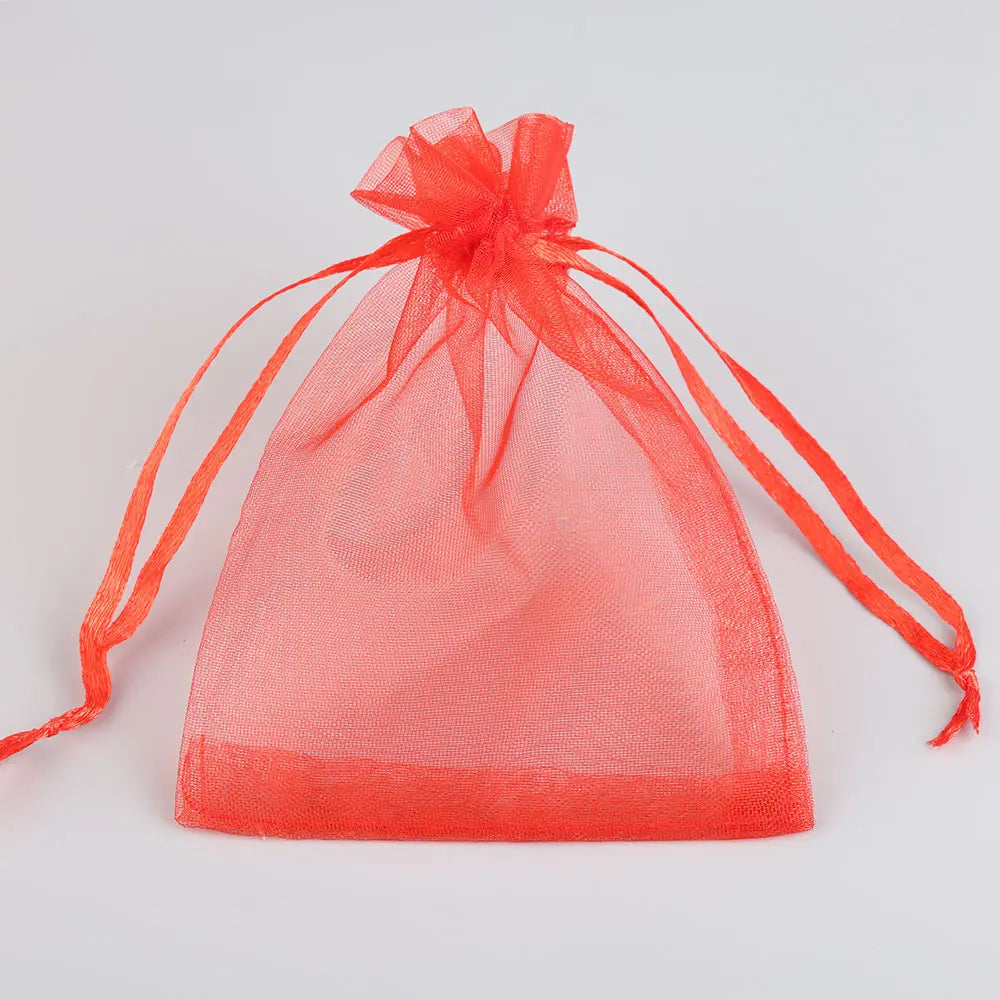 Sacolinhas Grande Organza Saco De Organza Branco 15x20cm - Pacote 50 Gala, Multicor