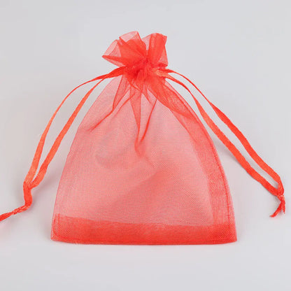 Sacolinhas Grande Organza Saco De Organza Branco 15x20cm - Pacote 50 Gala, Multicor