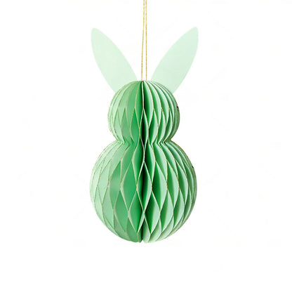 Coelho da Páscoa de Papel Conjunto de 3 peças de bolas de favo de mel para decoração