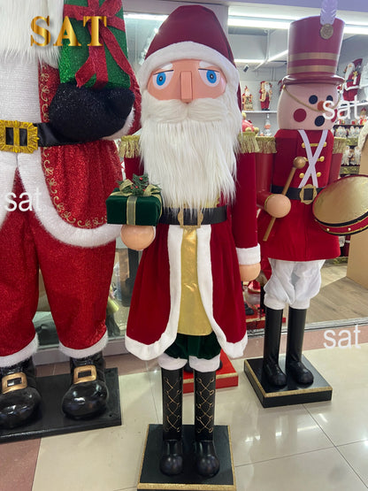 Enfeite de Natal Quebra Nozes Shopping Decoração Natal Madeira 2.1 metros, Grande