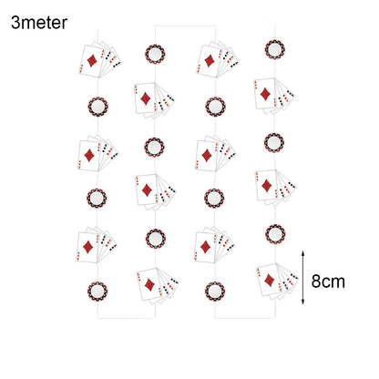 Cassio Poke 25 Peças de topo de cupcake com glitter, tema Vegas, palitos de dente e palitos