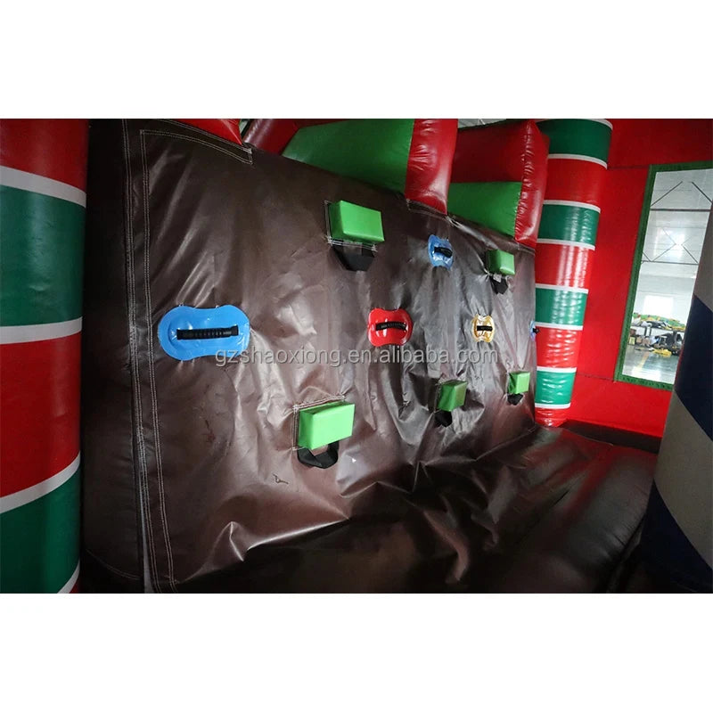 Casa inflável de gengibre 13 pés arco gigante de doces de Natal, inflável de shopping