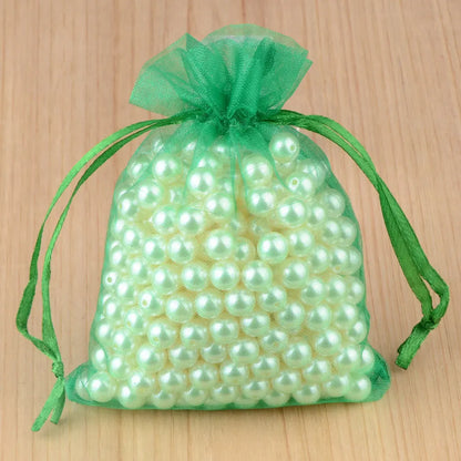 Sacolinhas Grande Organza Saco De Organza Branco 15x20cm - Pacote 50 Gala, Multicor