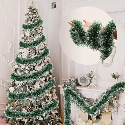 Guirlanda de Natal 2/4/10/30 metros Verde Profundo/Comprido de enfeite de árvore Natal