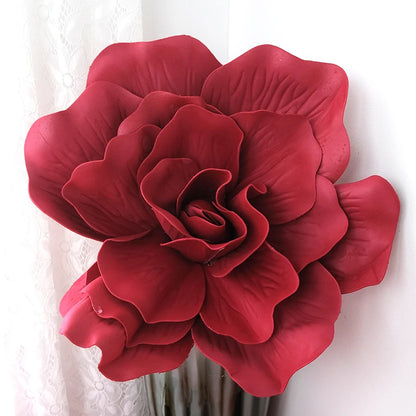 Decoração de flores de papel 3D de 40,6 cm para parede, flores de papel gigantes, flores