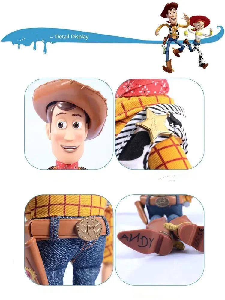 Boneco Vinil Woody Toy Story Lider Brinquedos