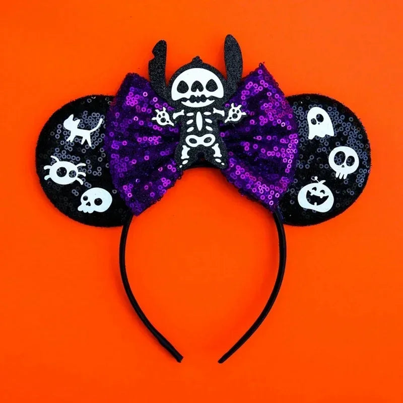 Tiaras Acessórios Disney Conjunto de 1 tiaras com orelhas rato para o Halloween, lantejoulas