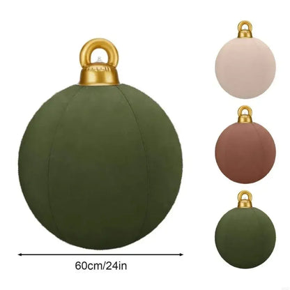 Bola Natal Inflável para Shopping Center e Bolas Natalinas Coloridas Cenários Fotográficos