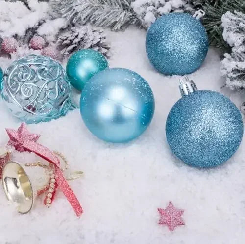 Decoração Para Árvore De Natal, Bolas De Natal Azul