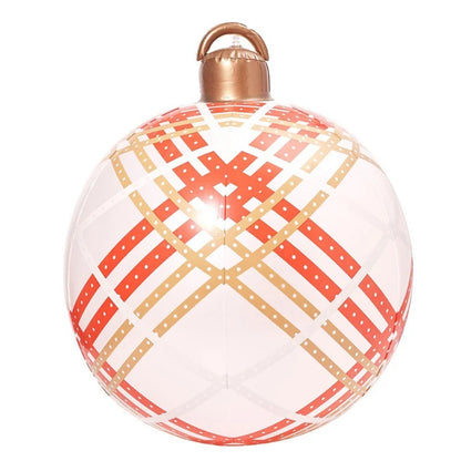 Enfeites de bola inflável de Natal de 60 cm, enfeites de bola infláveis de Natal