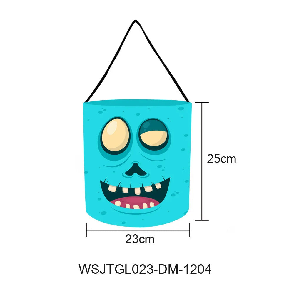 Cesta Dobrável Halloween 1 peças de luz de LED, sacos de doces ou travessuras Halloween