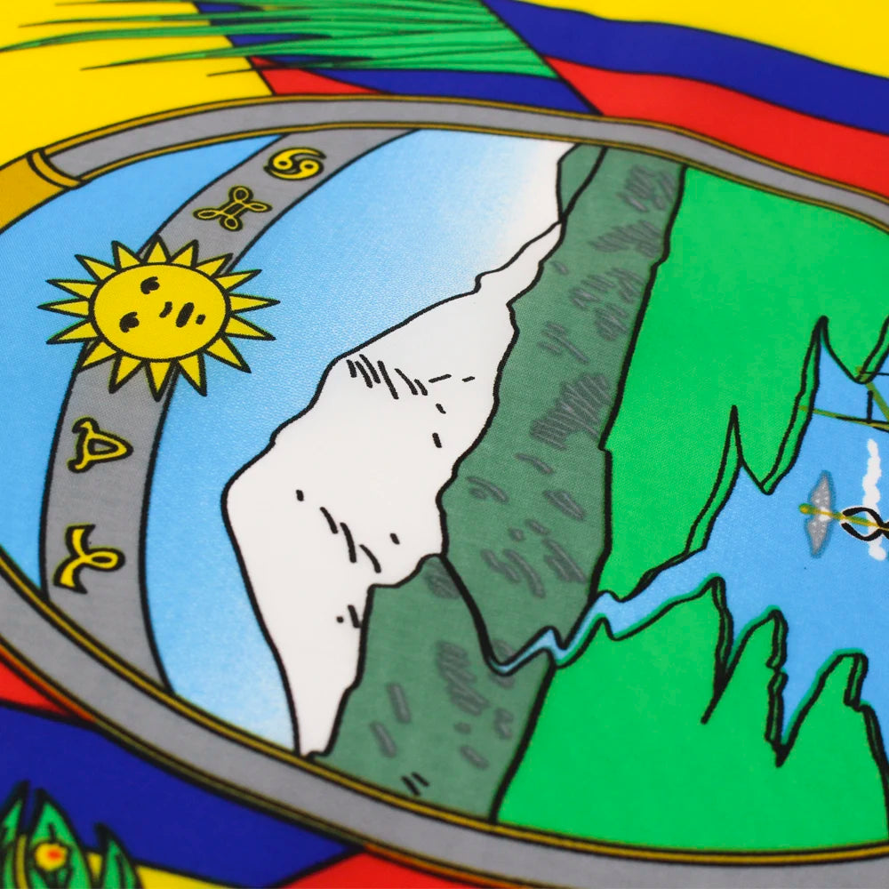 Copa do Mundo Bandeira do Equador | 9,5 x 1,5 m | Bandeira do país, interior/exterior, cores