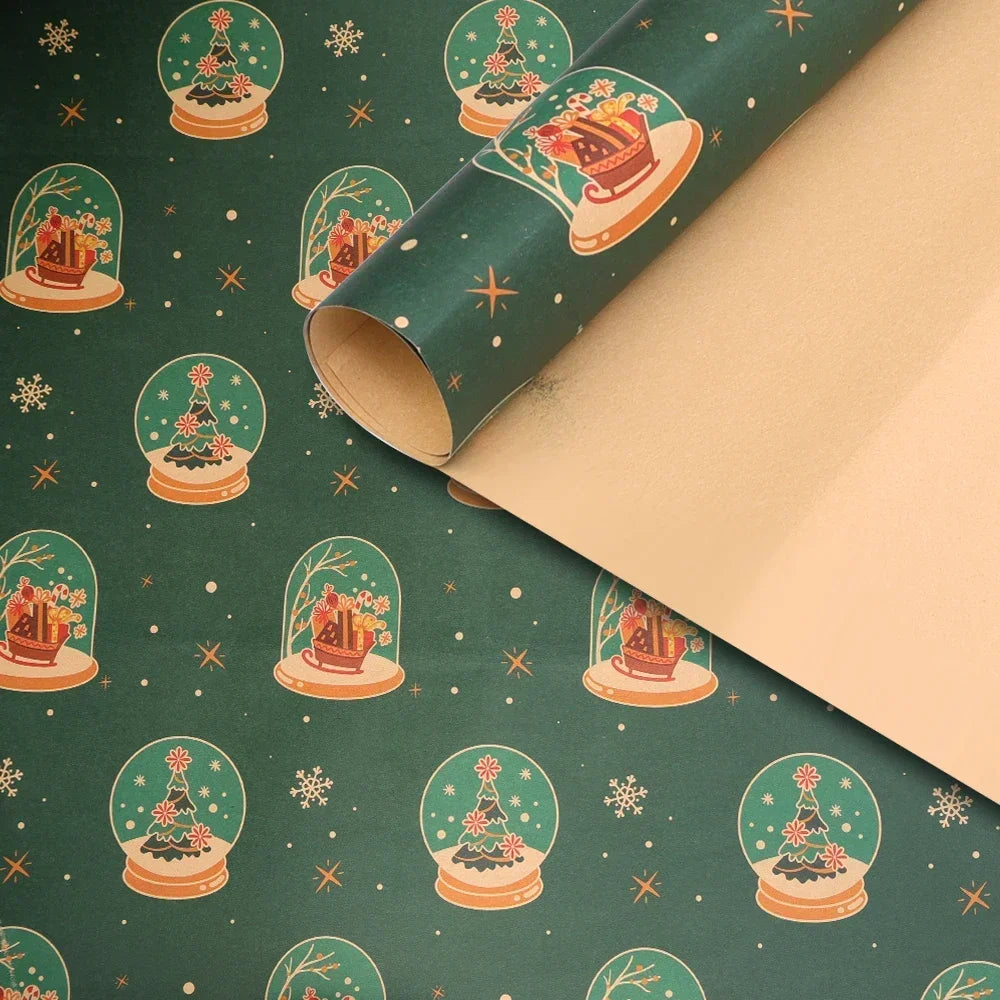 Papel Kraft de Elementos de Natal/de Embrulho de Caixa de Presente Suprimentos Festas