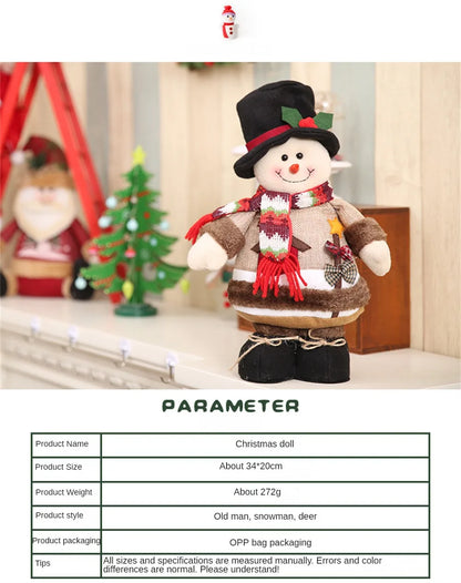 Boneco em pé de natal, presente Infantil, novidade, natal 60*18CM