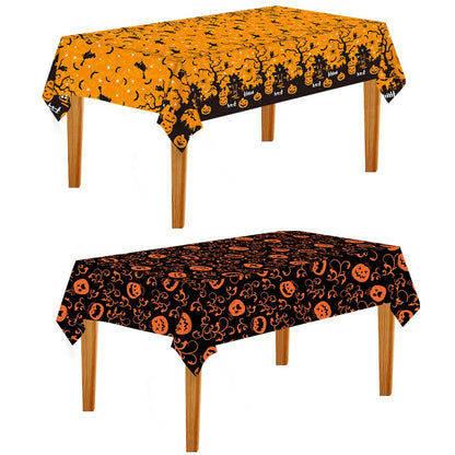 Toalhas de mesa sangrentas de Halloween Capa de crânio de plástico capa de mesa